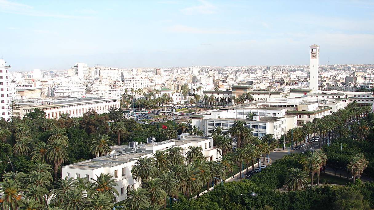 Casablanca, depuis la colline d'Anfa. 
