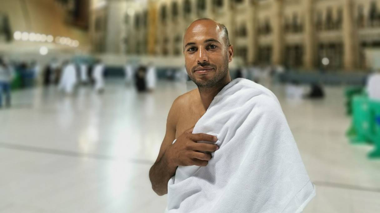 Yassine Ghallam à La Mecque.
