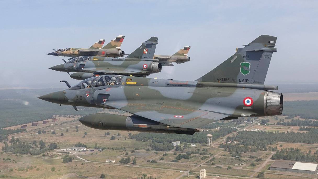 Les Mirage 2000D français de retour au Maroc pour participer aux côtés des Mirages F1 des FRA à l’exercice militaire conjoint «Echange Air Maroc 2022» du 16 au 27 mai 2022.
