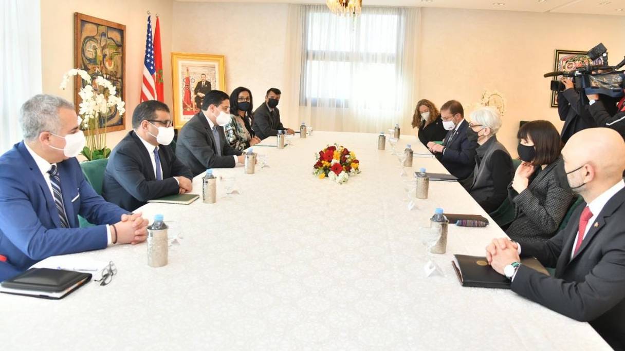 Le ministre des Affaires étrangères et de la coopération africaine, Nasser Bourita, et la sous-secrétaire d'État américaine, Wendy Sherman ont présidé, mardi 8 mars, une session du dialogue stratégique Maroc-Etats-Unis sur les questions de politique régionale.
