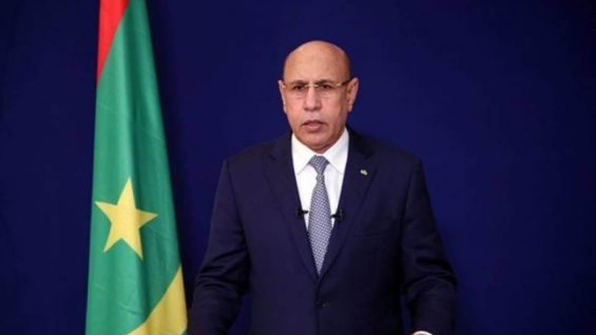 Mohamed ould Cheikh El-Ghazouani, président de la République islamique de Mauritanie. 
