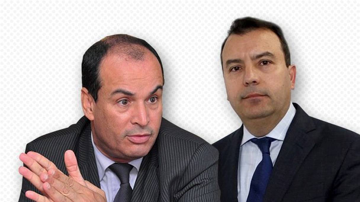 Saïd Ahmidouch, DG de la CNSS (g) et Anass Alami, DG de la CDG.
