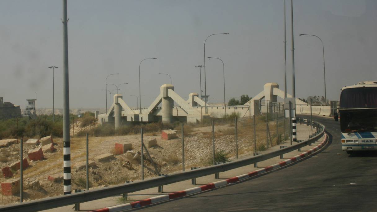 Le pont Allenby, reliant la Cisjordanie à la Jordanie, où se situe le principal check-point.
