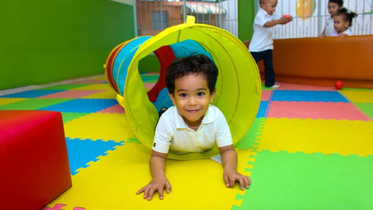 Une salle de crèche.