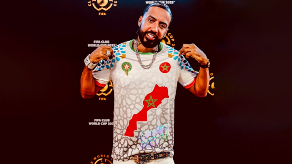 Le rappeur marocain French Montana, le 14 juin, lors de la cérémonie d'ouverture de la Coupe du monde des Clubs 2025, en Floride.