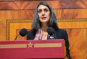 Nadia Fettah Alaoui, ministre de l'Économie et des finances, lors d'une séance plénière consacrée à la présentation du PLF 2023.