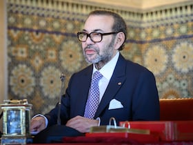 Le roi Mohammed VI présidant un Conseil des ministres, lundi 12 mai 2025 au Palais Royal à Rabat.