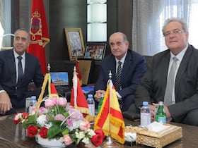 Abdellatif Hammouchi, patron du pôle DGSN-DGST, Francisco Pardo Piqueras, directeur général de la Police nationale espagnole, et Dieter Roman, directeur général de la Police fédérale allemande.