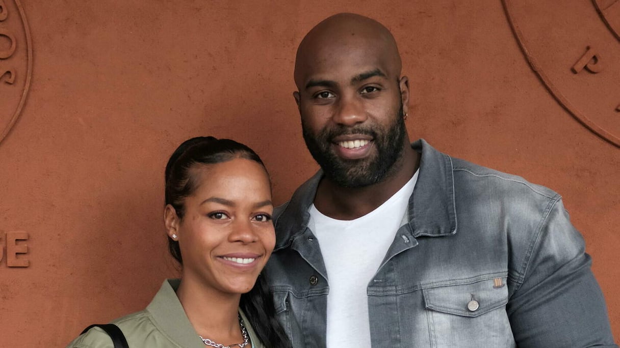 Teddy Riner et son épouse Luthna Plocus.