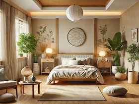 Aménager sa chambre à coucher selon les principes du Feng Shui pour préserver une meilleure qualité de sommeil.