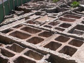 Les vestiges de l'unité de salaison de Lixus, datant de l'Antiquité romaine.