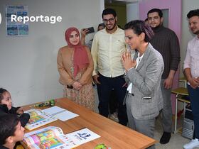 Najat Vallaud-Belkacem, ancienne ministre française de l'Education nationale, a visité un institut d'apprentissages des langues à Nador.