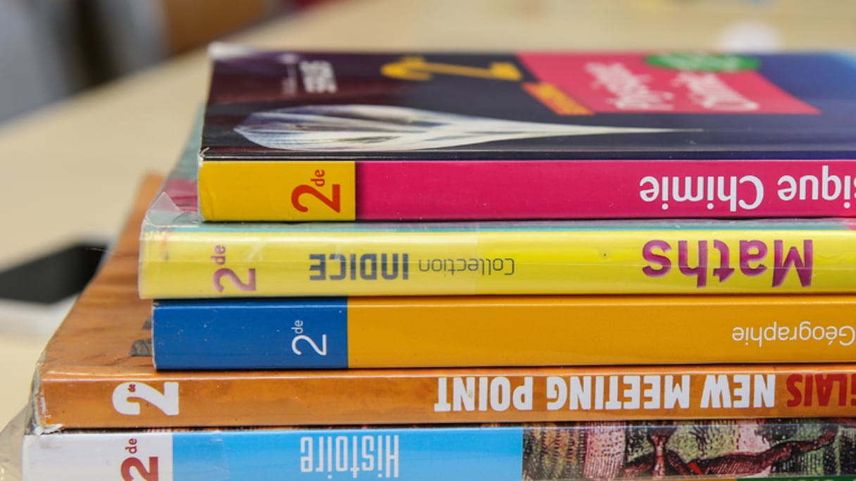 Manuels scolaires. (Photo d'illustration)