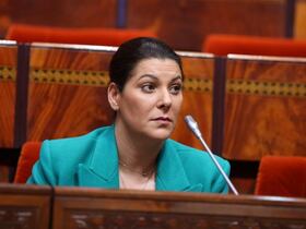 La ministre de l’Aménagement du territoire national, de l’urbanisme, de l’habitat et de la politique de la ville, Fatima Ezzahra El Mansouri, lundi 16 janvier 2023, à la Chambre des représnetants.