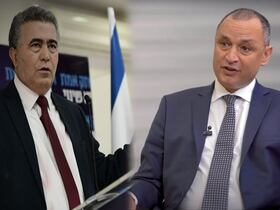 Amir Peretz, président d’Israel Aerospace Industries et Ryad Mezzour, ministre de l'Industrie et du Commerce.