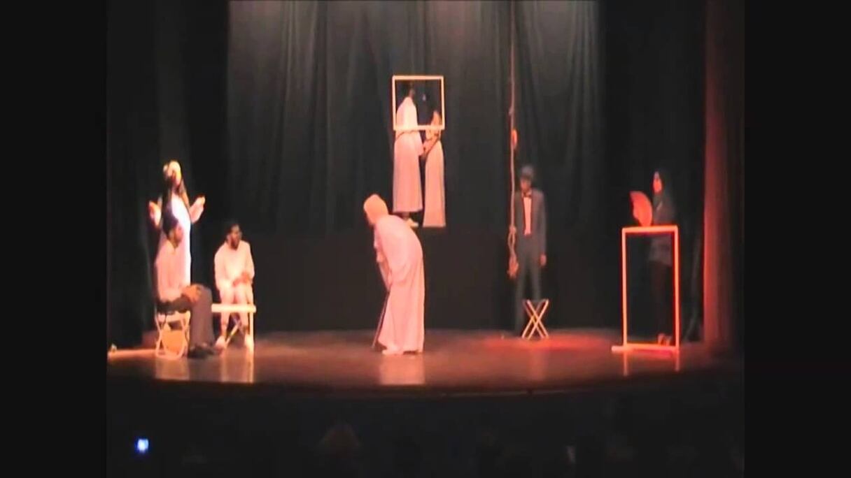 Représentation théâtrale donnée par l'ENCG de Casablanca, dans le cadre du 26e FITUC.