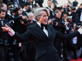 L'actrice Andie MacDowell sur le tapis rouge de la 78ème édition du Festival de Cannes.
