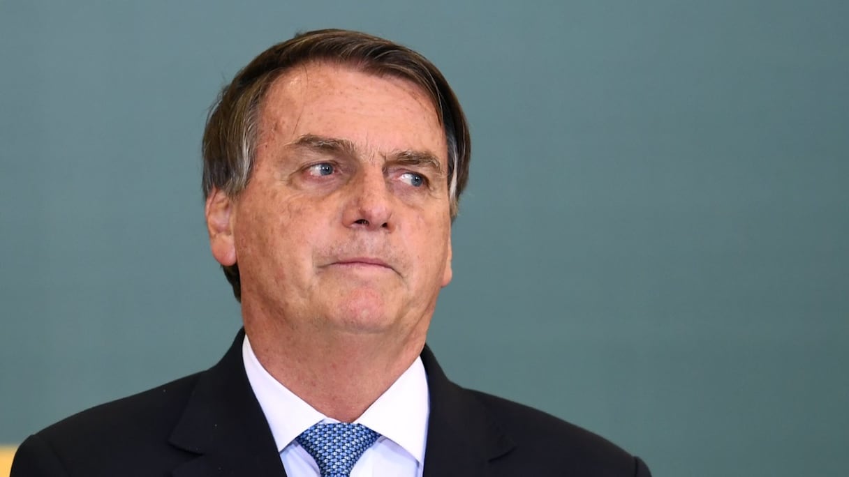 Jair Bolsonaro, à Brasilia, le 7 octobre 2021. Le rapporteur de la commission parlementaire qui enquête sur sa gestion de la pandémie de Covid-19 a formellement accusé, le 19 octobre, le président brésilien de plusieurs crimes.