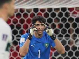 Yassine Bounou, gardien des Lions de l'Atlas.