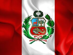 Drapeau de la République du Pérou.