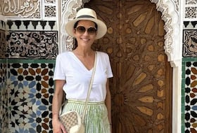 Cristina Cordula à Marrakech, lors d'un précédent voyage au Maroc, en 2023.