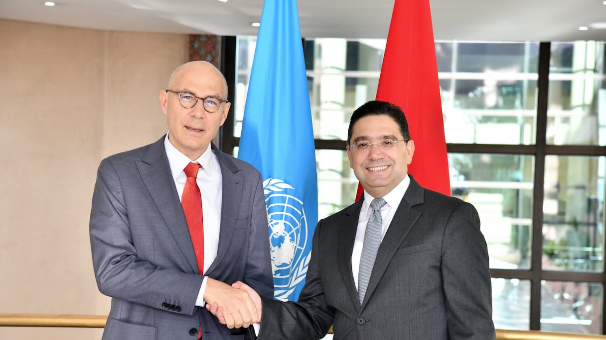 Nasser Bourita et Volker Türk, Haut-Commissaire aux Droits de l’Homme de l'ONU, 22 novembre 2024 à Rabat.