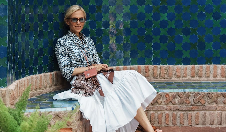 La créatrice de mode américaine, Tory Burch, fondatrice de la maison éponyme de prêt-à-porter de luxe.