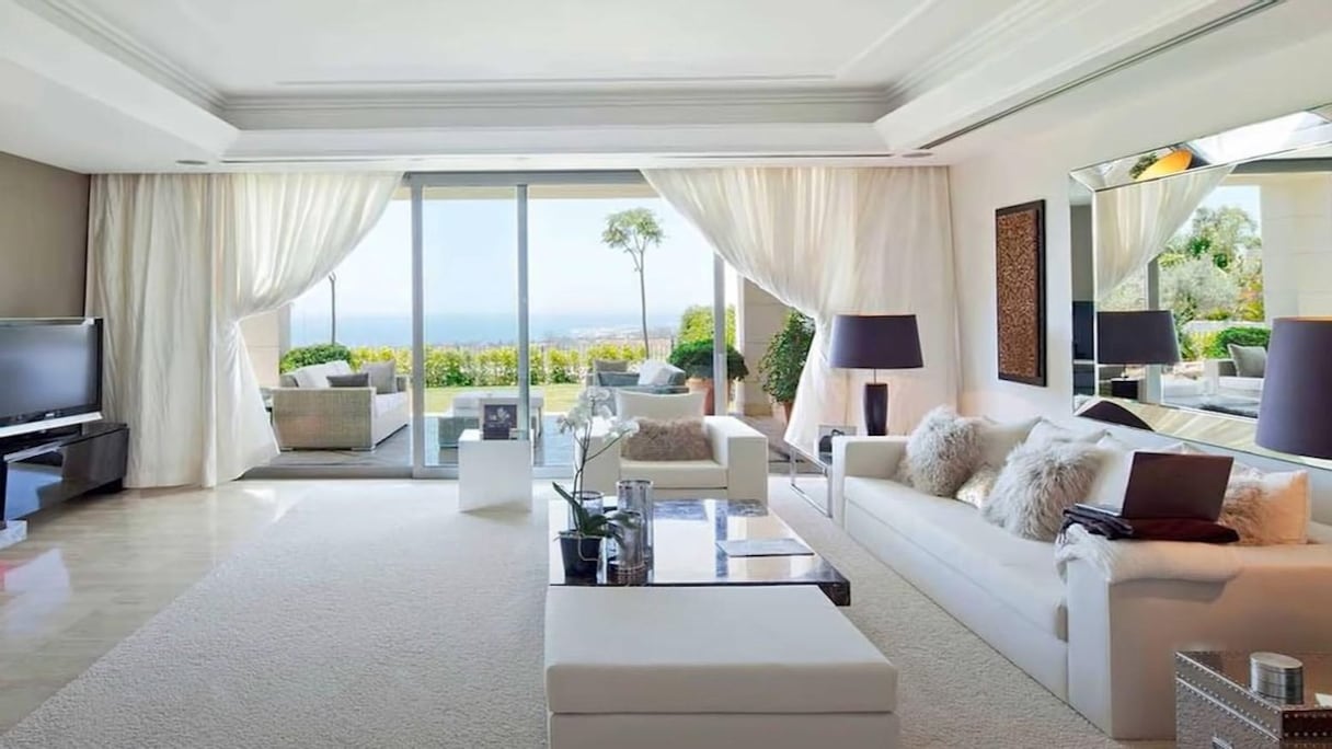 L'un des salons de la maison.