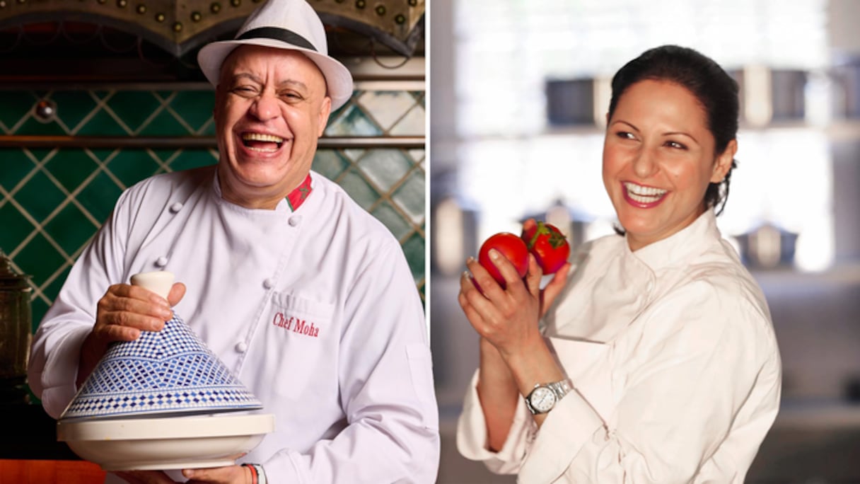 Chef Moha et Choumicha, les deux stars de la cuisine marocaine, évoluent désormais à Dubaï, chacun à la tête d'un restaurant de prestige.