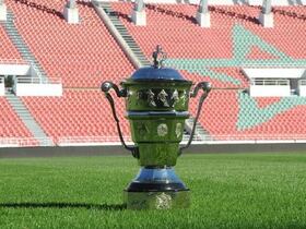 Le trophée de la Coupe du Trône.