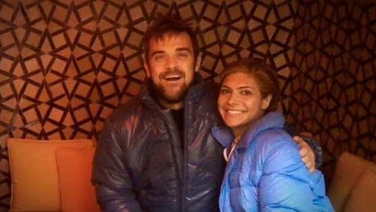 Robbie Williams et Ayda Fields au Maroc.