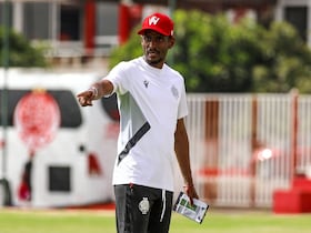 Première séance d'entraînement de Rulani Mokwena, au Complexe Sportif Haj Mohamed Benjelloun.
