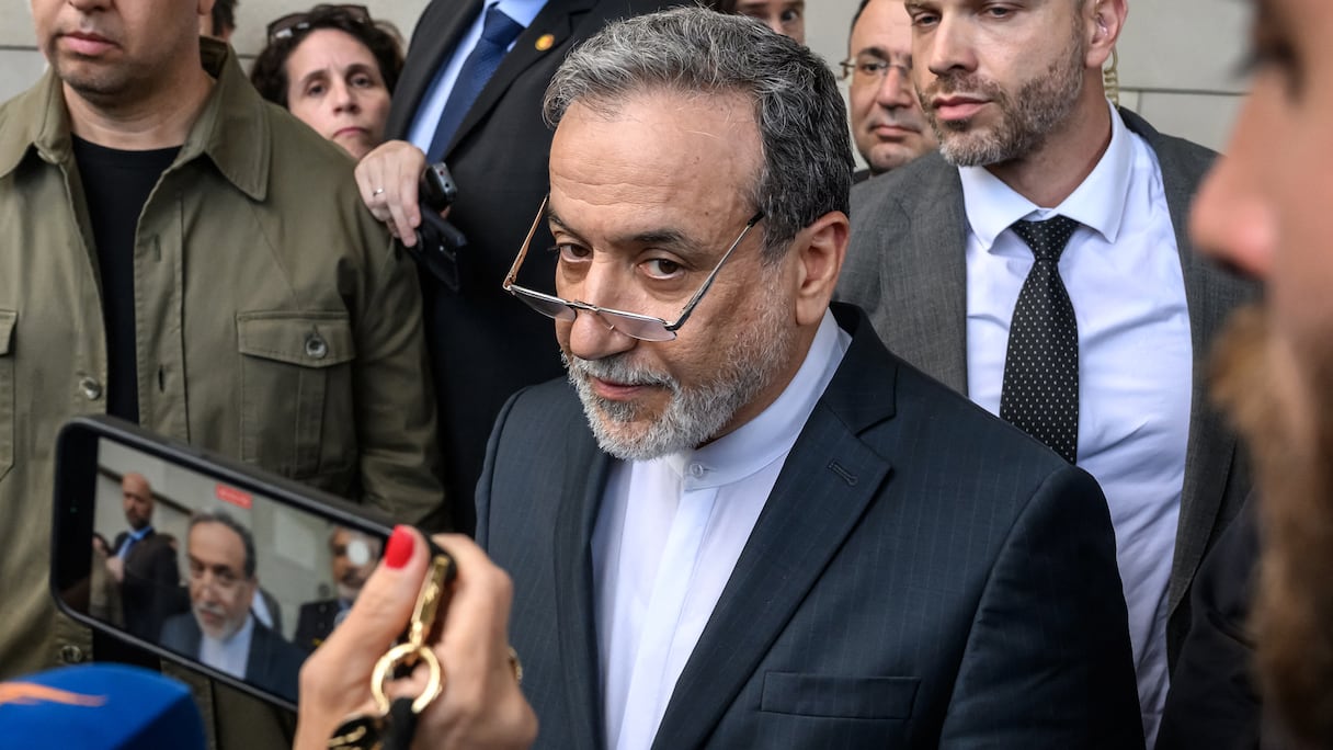 Le ministre iranien des Affaires étrangères, Abbas Araghchi, à Genève le 20 juin 2025 après une réunion sur le programme nucléaire de Téhéran