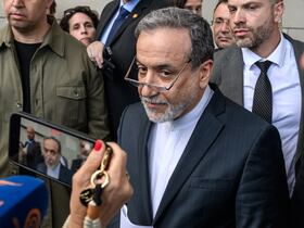 Le ministre iranien des Affaires étrangères, Abbas Araghchi, à Genève le 20 juin 2025 après une réunion sur le programme nucléaire de Téhéran