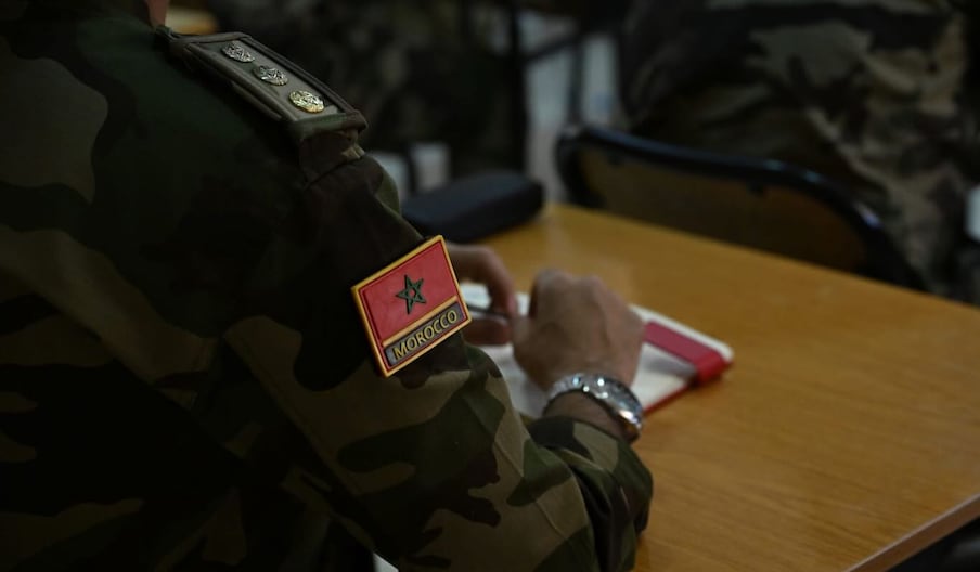 Lors de la phase académique de l’exercice African lion.