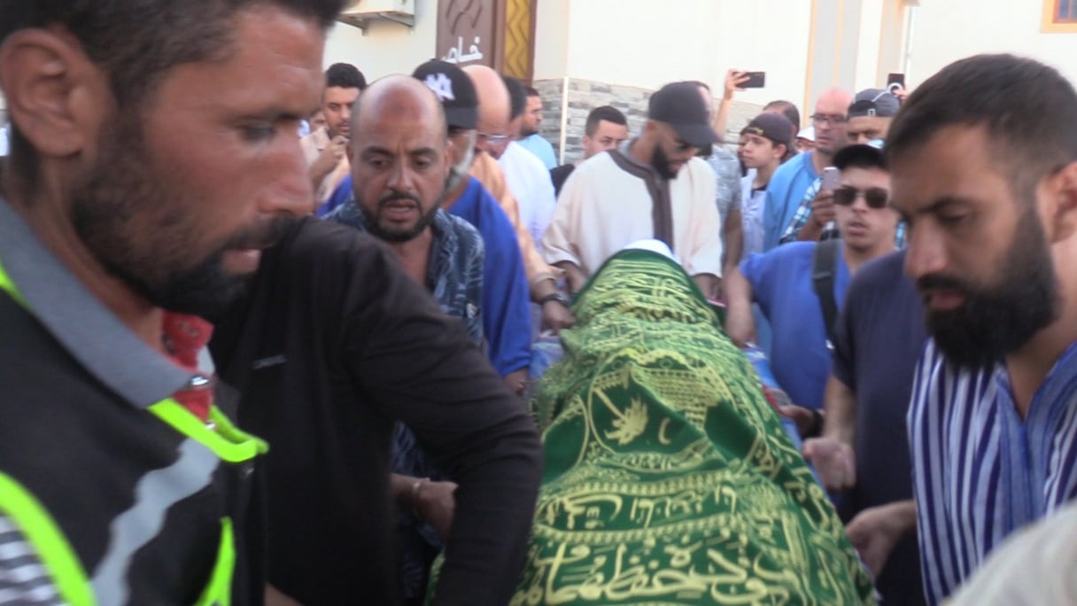 جنازة أحد ضحايا العسكر الجزائري بضواحي السعيدية