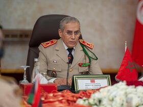 L'inspecteur général des Forces armées royales (FAR) et commandant de la zone Sud, le général de corps d'armée Belkhir El Farouk.