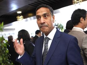 Miloudi Moukharik, secrétaire général de l'Union marocaine du travail (UMT).