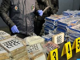 Une partie de cocaïne saisie par la DGSN au port Tanger Med, mardi 2 janvier 2024.