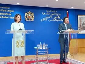 Nasser Bourita et la ministre des Affaires étrangères de la République fédérale d’Allemagne, Annalena Baerbock.