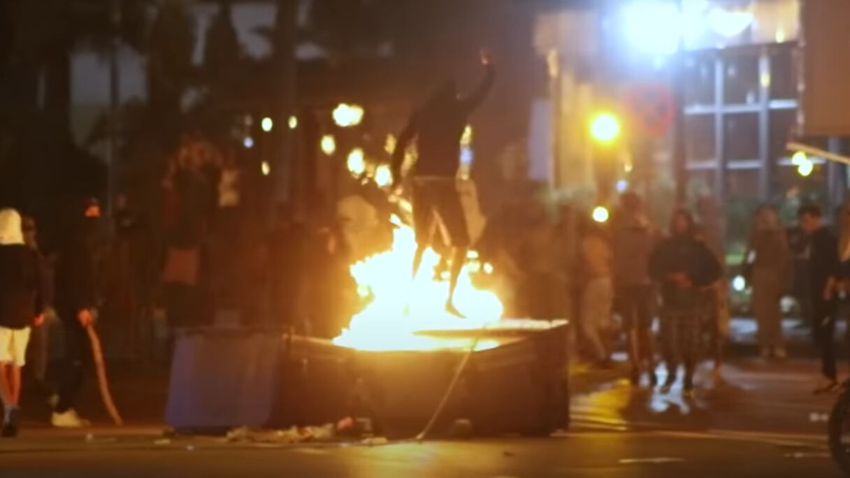 Une scène de violence urbaine à Tanger, mercredi 1er octobre 2025.