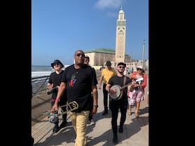 Glen David Andrews et sa fanfare à Casablanca, en marge du festival Jazzablanca.