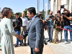 Nasser Bourita et la ministre des Affaires étrangères de la République fédérale d’Allemagne, Annalena Baerbock, jeudi 25 août 2022 à Rabat.