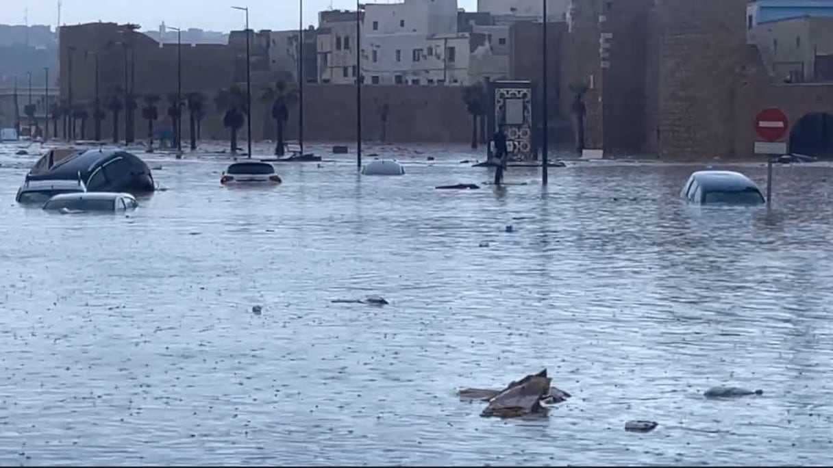La ville de Safi sous l'eau.
