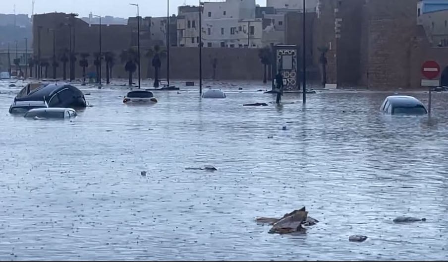 La ville de Safi sous l'eau.