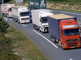 Camions de transport routier. (Photo d'illustration)