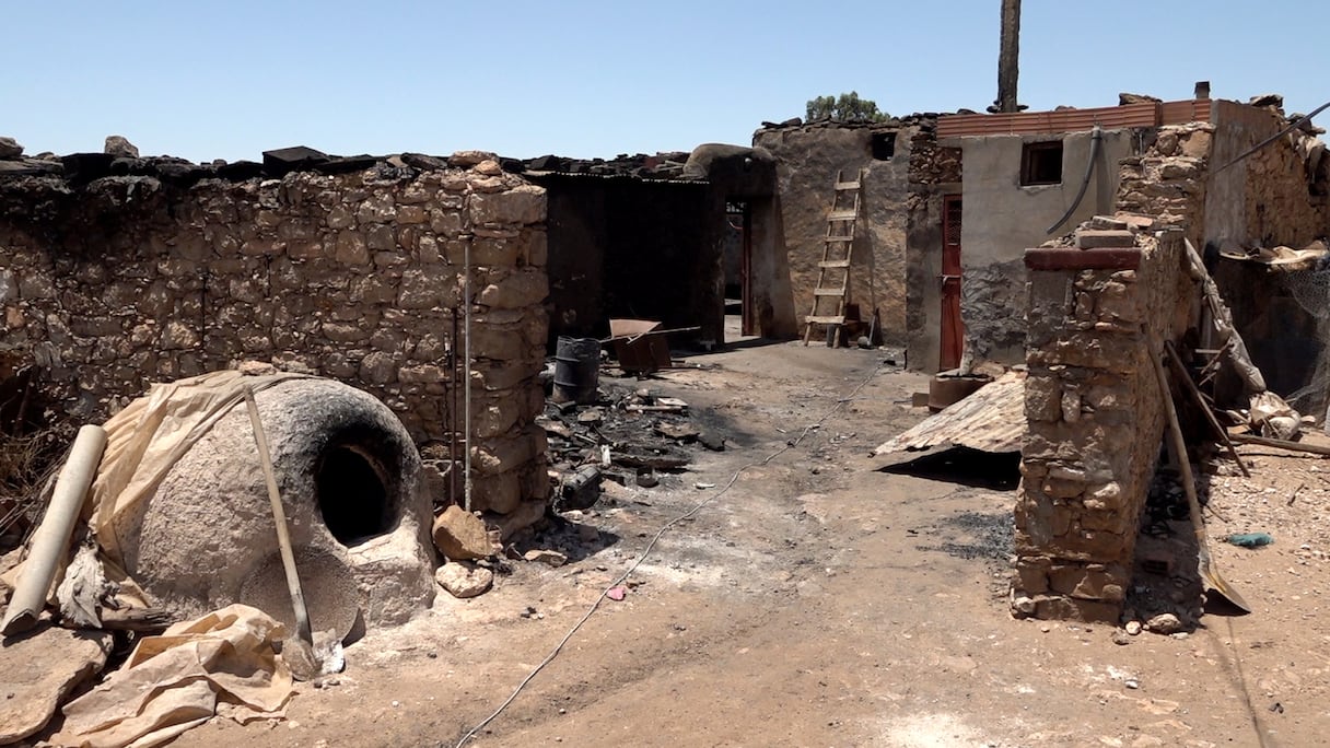النيران أتت على منازل سكان جماعة الحوازة نواحي سطات