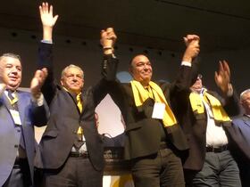 Mohamed Ouzzine, tout juste élu à la tête du Mouvement populaire, samedi 26 novembre 2022.