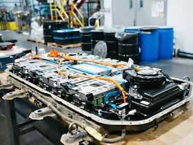 Batterie de voiture électrique.