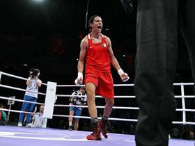 La boxeuse algérienne Imane Khelif.